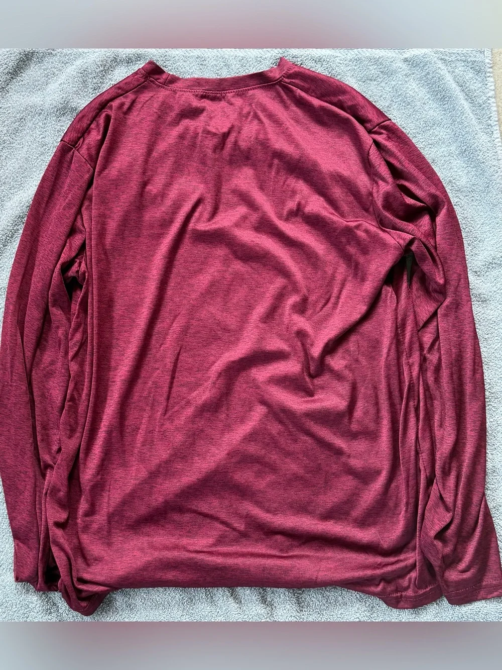 Essentials Men's Crewneck Tee - Maroon - Picture 2 of 3